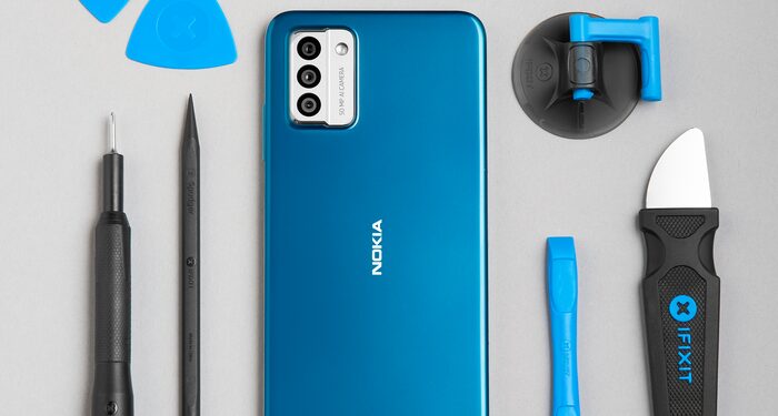 Mira el nuevo Nokia G22 que puedes reparar en casa usando una púa de guitarra y un destornillador —  sin anular la garantía